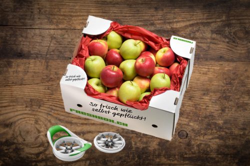 Apfelbox mit Apfelschneider | Magazin Freshbox